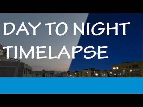 გოპრო ჰეროუ 6 _  Gopro Hero 6 _ Timelapse day to night_test video